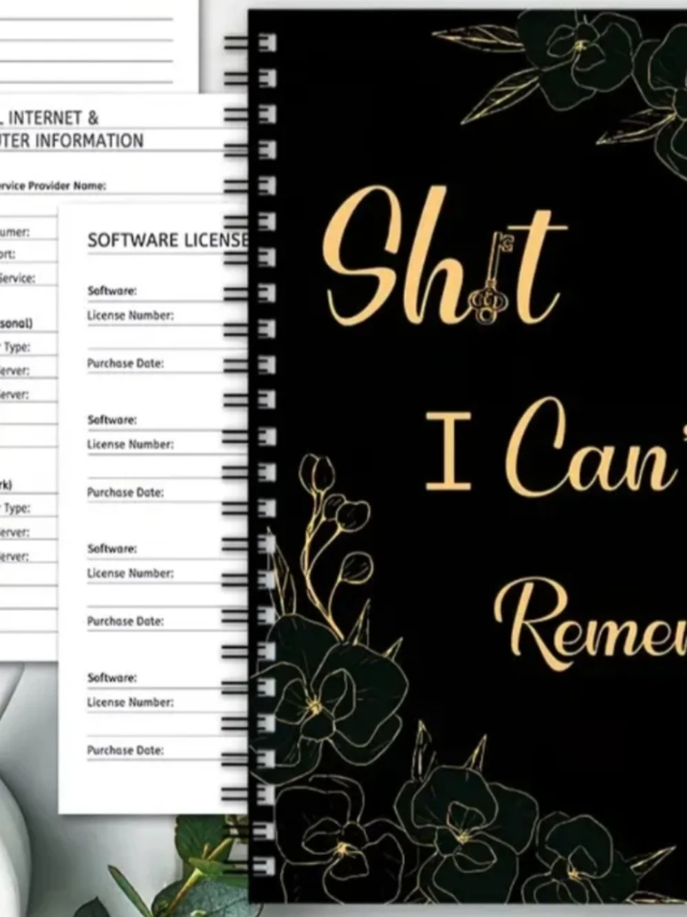 Black Spiral Notebook - 